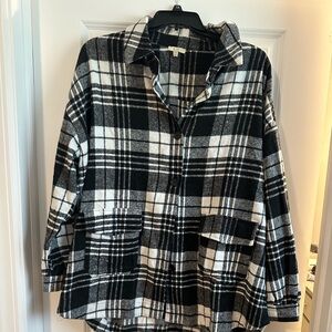 this is an oversized soft flannel shirt